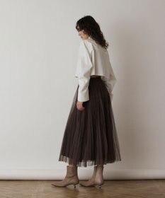 GRACE CONTINENTAL チュールマチプリーツスカート