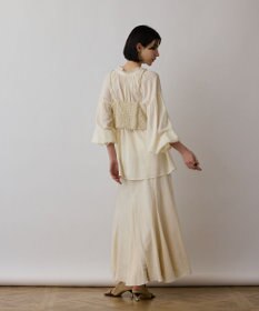 GRACE CONTINENTAL レースキャミ付カフタンブラウス