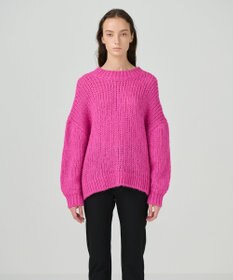 GRACE CONTINENTAL オーバールーズニットトップ ピンク