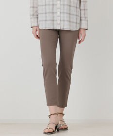 GRACE CONTINENTAL ポンチスリムパンツ カーキ