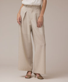 GRACE CONTINENTAL カラミタックワイドパンツ ベージュ