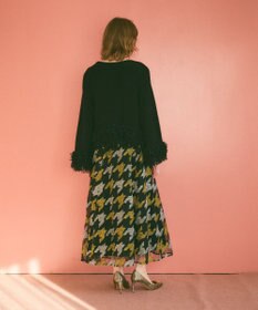 GRACE CONTINENTAL 千鳥刺繍チュールスカート