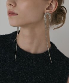 GRACE CONTINENTAL ラメフェザ－ニットトップ