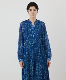 GRACE CONTINENTAL ミナモドットプリントプリーツワンピース