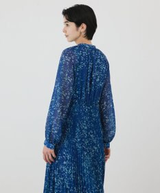 GRACE CONTINENTAL ミナモドットプリントプリーツワンピース