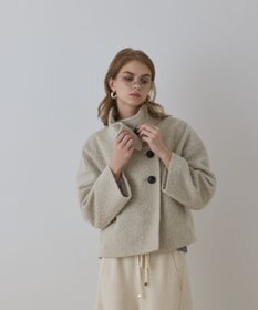 GRACE CONTINENTAL アルパカシャギージャケット