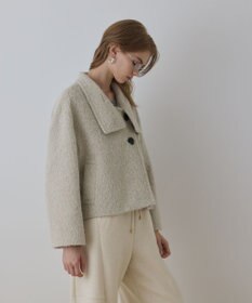 GRACE CONTINENTAL アルパカシャギージャケット