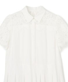 GRACE CONTINENTAL レースコンビタフタワンピース