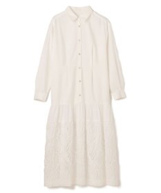 GRACE CONTINENTAL 刺繍ヘムシャツワンピース