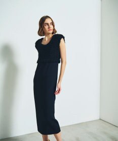 GRACE CONTINENTAL ツイーディーコンビニットワンピース