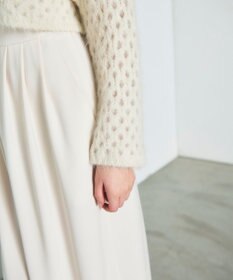 GRACE CONTINENTAL アルパカメッシュニットトップ