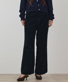 GRACE CONTINENTAL オヤココールフレアパンツ ネイビー