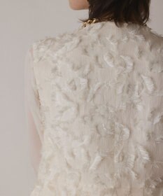 GRACE CONTINENTAL カットジャガードジレ