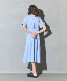 GRACE CONTINENTAL リネンタッチミリタリードレス