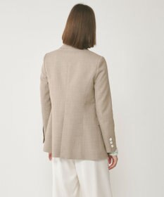 GRACE CONTINENTAL リネンライクダブルジャケット