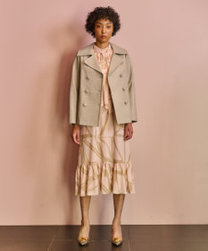 GRACE CONTINENTAL ラムレザーPコート