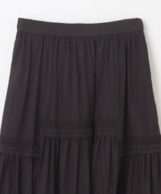 GRACE CONTINENTAL ギャザーレースロングスカート