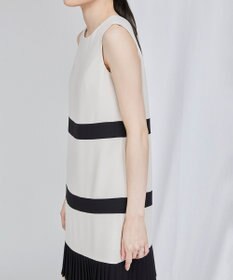 Beauty & Youth ワンピース 黄 グレー ノースリーブ バイカラー Beauty & Youth ワンピース 黄 グレー ノースリーブ バイカラー