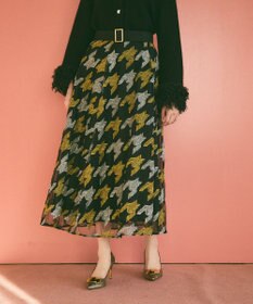 GRACE CONTINENTAL 千鳥刺繍チュールスカート