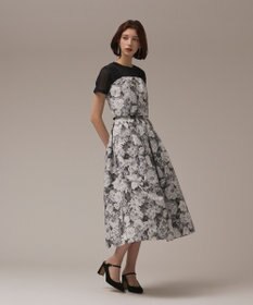 GRACE CONTINENTAL アンティークフラワータックスカート