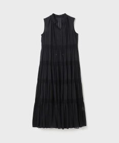 GRACE CONTINENTAL ティアードマキシカフタンワンピース