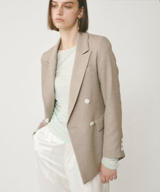 GRACE CONTINENTAL リネンライクダブルジャケット