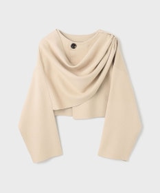 GRACE CONTINENTAL ケープショートニットトップ