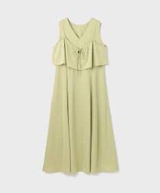 GRACE CONTINENTAL サテンレイヤードワンピース