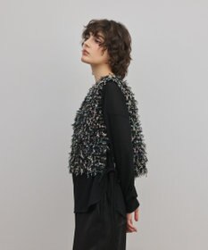 GRACE CONTINENTAL フリンジチュールベスト