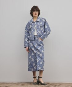GRACE CONTINENTAL ボタニカルジャガードジャケット
