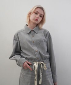 GRACE CONTINENTAL 10ozムラ糸デニムシャツ グレー
