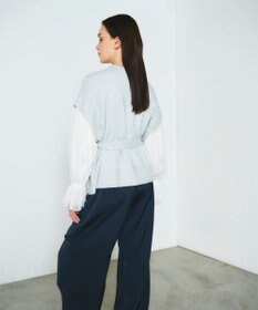 GRACE CONTINENTAL フェザーニットコンビトップ