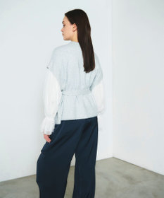 GRACE CONTINENTAL フェザーニットコンビトップ