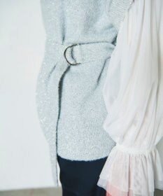 GRACE CONTINENTAL フェザーニットコンビトップ