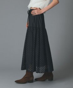 GRACE CONTINENTAL メッシュカットワークスカート