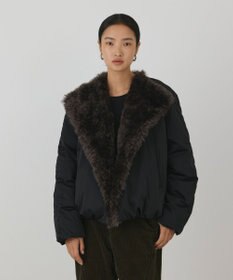 GRACE CONTINENTAL フェイクファー衿ボンバージャケット
