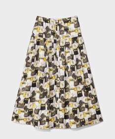 GRACE CONTINENTAL バッグモチーフプリーツスカート