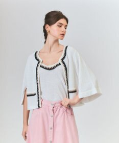 GRACE CONTINENTAL ツイーディーニットキャミ