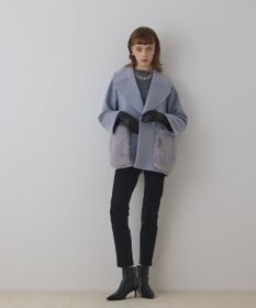 GRACE CONTINENTAL ファーポケットピーコート