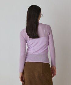 GRACE CONTINENTAL シアーリブニットトップ