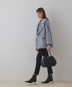 GRACE CONTINENTAL ファーポケットピーコート