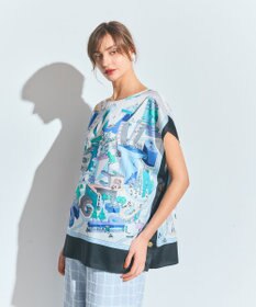 GRACE CONTINENTAL スカーフポンチョトップ