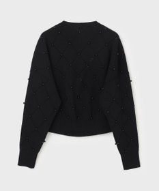 GRACE CONTINENTAL パールニットブルゾン