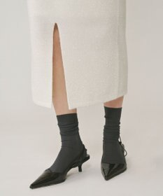 GRACE CONTINENTAL フィルムヤーンニットスカート