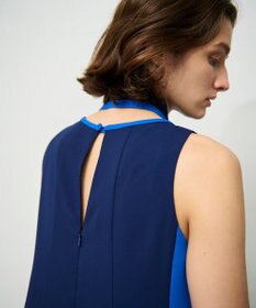 GRACE CONTINENTAL バイカラーフレームドレス