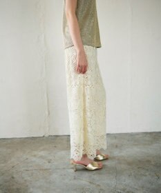 GRACE CONTINENTAL レースストレートパンツ
