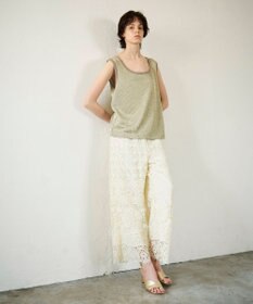 GRACE CONTINENTAL レースストレートパンツ