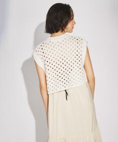 GRACE CONTINENTAL スラッシュニットトップ