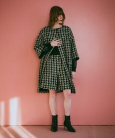 GRACE CONTINENTAL シャイニーツイードハーフパンツ