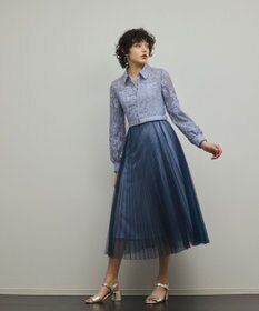 GRACE CONTINENTAL コードレースプリーツワンピース